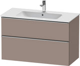 DURAVIT D-Neo Waschtischunterbau 1010 mm Eiche Schwarz mit Bronze Griff