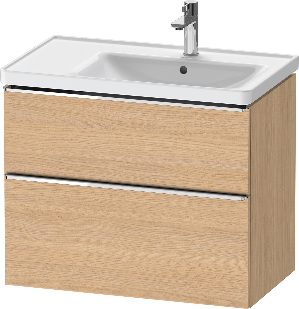Duravit D-Neo Waschtischunterbau 784 mm Eiche Schwarz Bronze, wandhängend, 1 Auszug