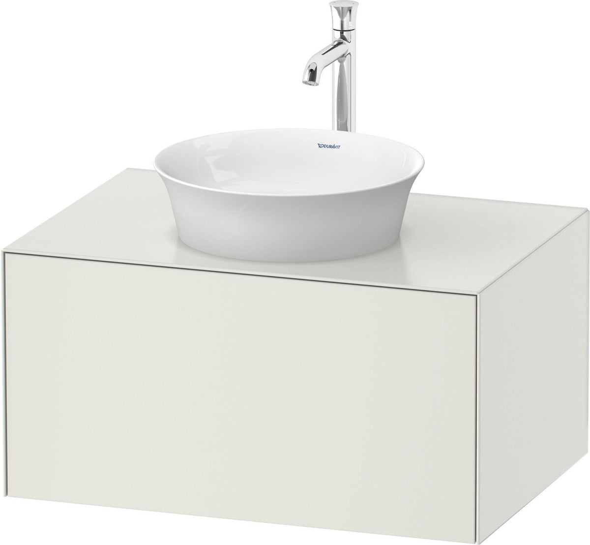 DURAVIT White Tulip Waschtischunterbau 800 mm, 1 Auszug, LED-Beleuchtung, anthrazit