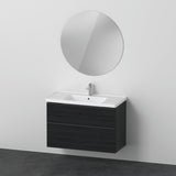Duravit D-Neo Möbel-Set wandhängend 1000x480mm mit Waschtisch, Unterbau, Spiegel – Graphit