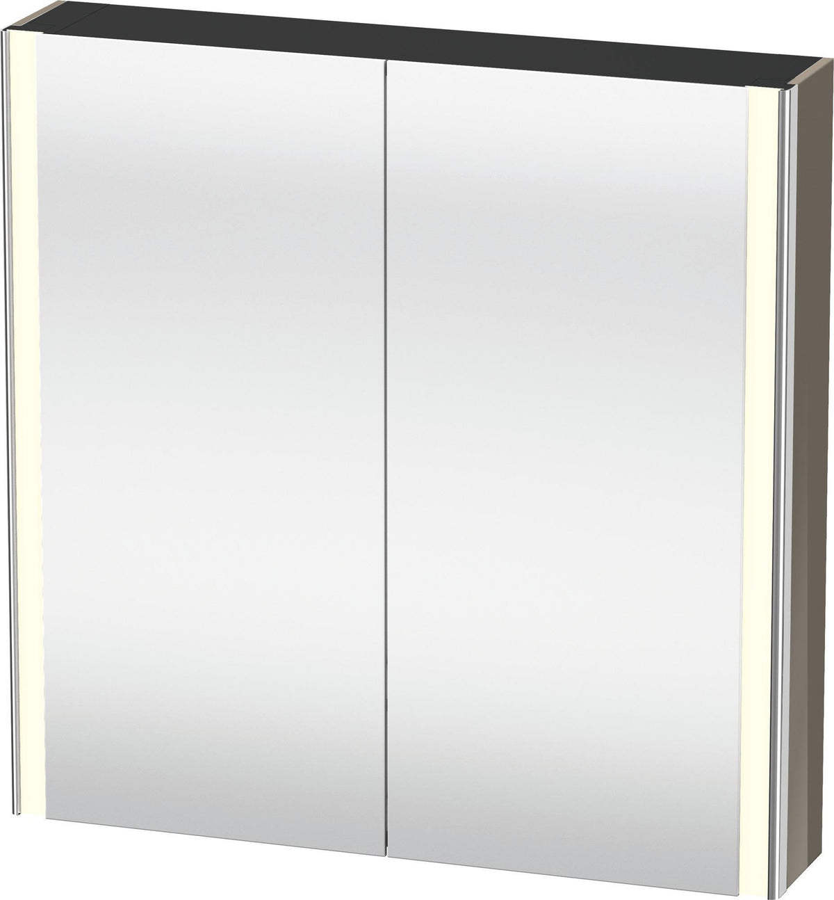 Duravit XSquare Spiegelschrank 800 mm mit LED-Beleuchtung, 2 Schwingtüren & Soft-Close
