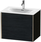 DURAVIT XViu Waschtischunterbau wandhängend 710 mm Eiche mit 2 Schubkästen