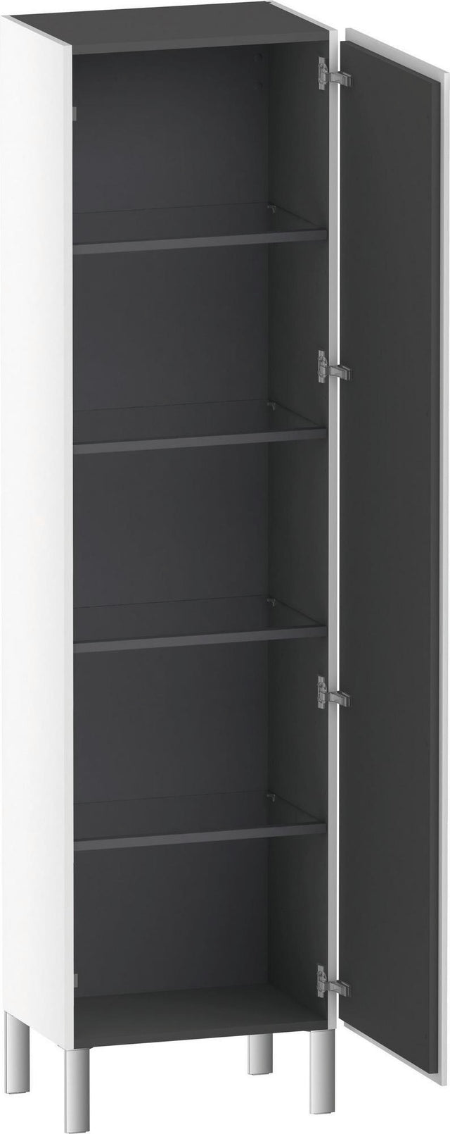 Duravit L-Cube Hochschrank 500 mm weiß matt, 1 Tür rechts, wandhängend