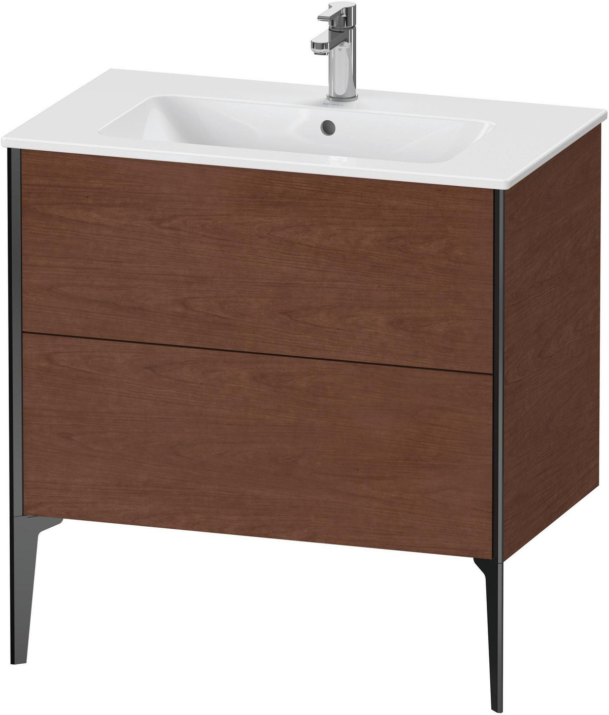 DURAVIT XViu Waschtischunterbau bodenstehend 594x810x480 mm mit 2 Auszügen, weiß matt
