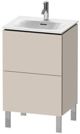 Duravit Waschtischunterbau L-Cube 704x520x421mm weiß matt mit Tip-On-Technik