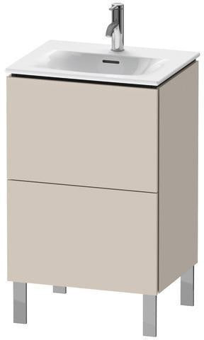 Duravit Waschtischunterbau L-Cube 704x520x421mm weiß matt mit Tip-On-Technik