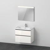 Duravit D-Neo Möbel-Set wandhängend 800x480mm mit Waschtisch, Auszug, Spiegel Eiche