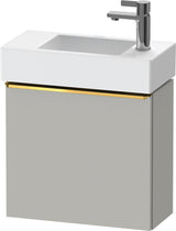 DURAVIT D-Neo Waschtischunterbau 484 mm Eiche Schwarz Matt, 1 Tür, Bronze Griff