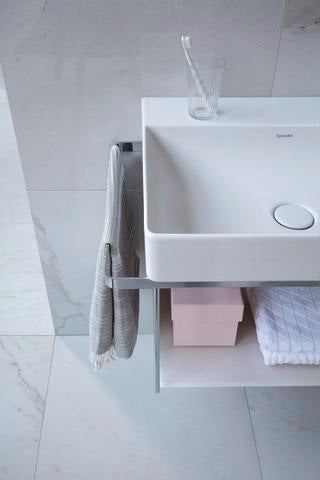 Duravit DuraSquare Waschtisch 600 mm weiß mit Hahnloch ohne Überlauf für Wandmontage