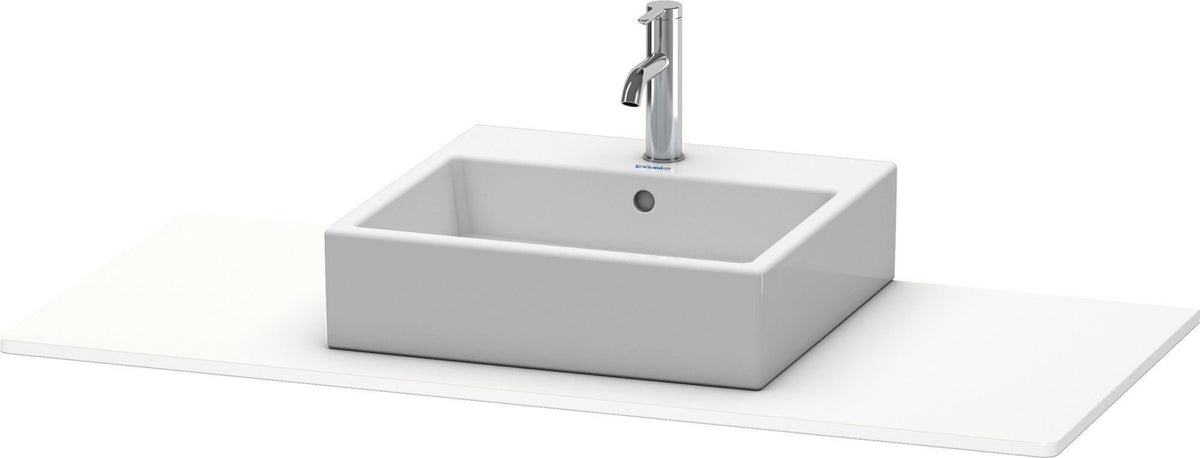 DURAVIT XSquare Konsole 1200x550x16mm Taupe super matt – Waschtischplatte mit Aussparung