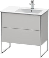 Duravit XSquare Waschtischunterbau 810x832x478 mm mit 2 Auszügen in seidenmattem Esche-Ahorn