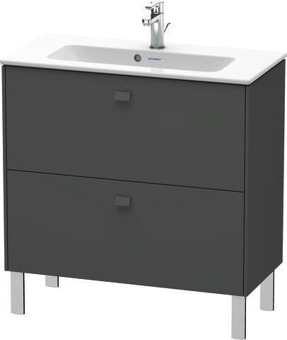 Duravit Waschtischunterbau Brioso Compact 683 mm betongrau matt mit 2 Auszügen