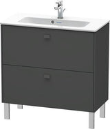 Duravit Waschtischunterbau Brioso Compact 683 mm betongrau matt mit 2 Auszügen