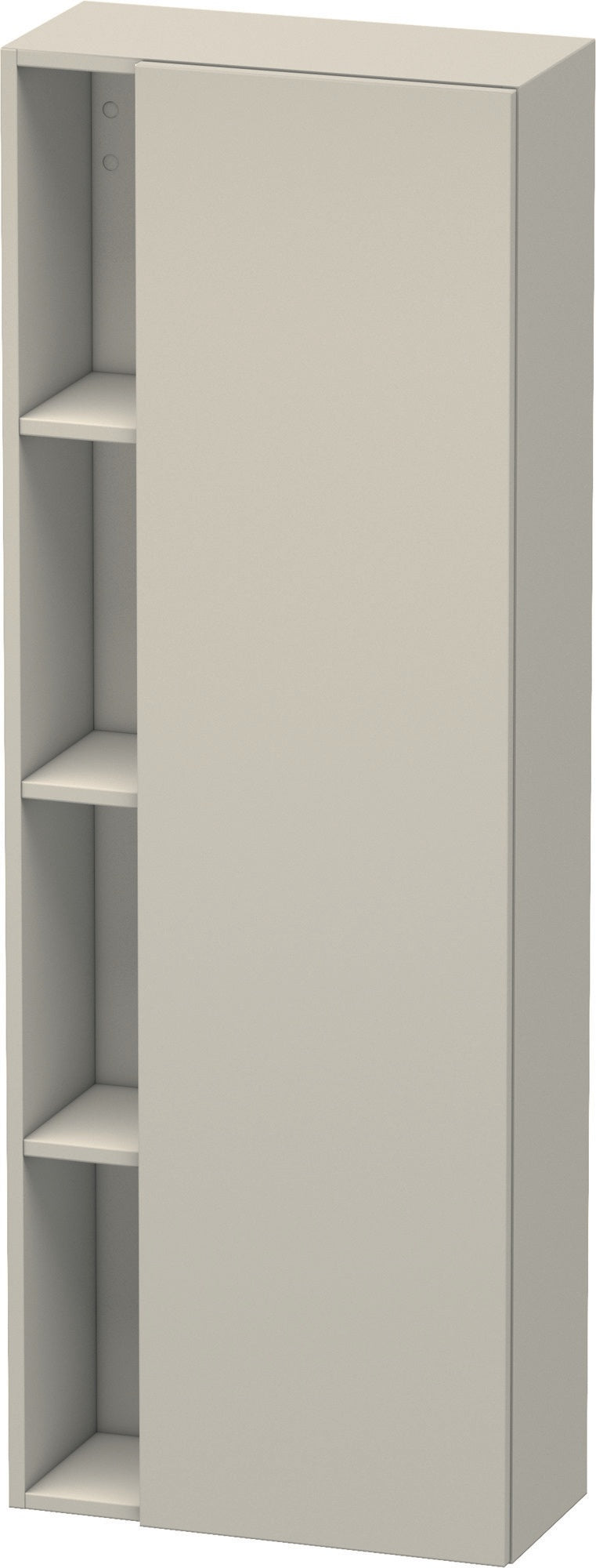 DURAVIT DuraStyle Hochschrank 1400 mm, 1 Tür links, weiß matt – wandhängend mit Soft-Close