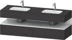 weiß / QA EWT m.Kon-WTU,1600x550x600mm,WPl:2 Ni-Bel,Graphit Superm,Ni:Weiß Matt,Dek