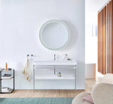 Duravit Happy D.2 c-shaped Waschtischset 1175 mm mit Metallkonsole und Waschschüssel