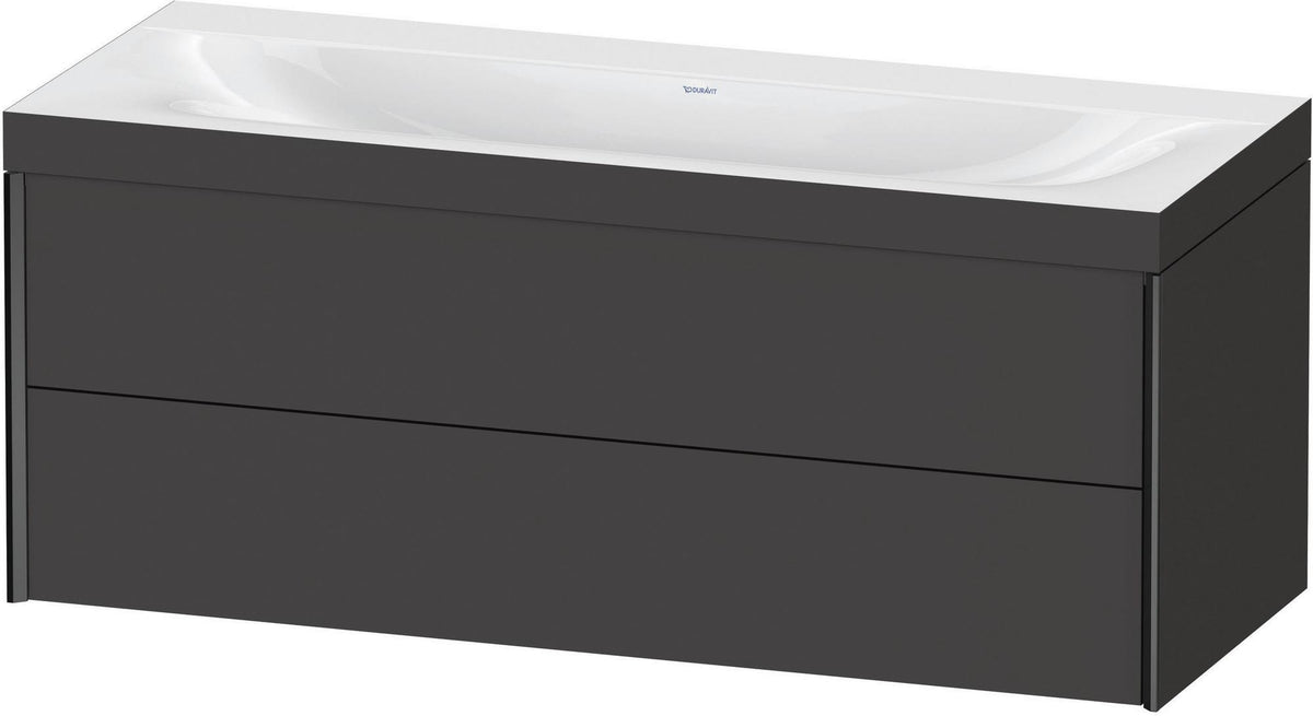DURAVIT XViu c-bonded Waschtischunterbauset 1200 mm wandhängend mit 2 Schubkästen