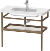 DURAVIT DuraStyle Möbel-Accessoire mit Ablage & Handtuchhalter 440x940x805 mm Weiß Matt/Eiche Massiv