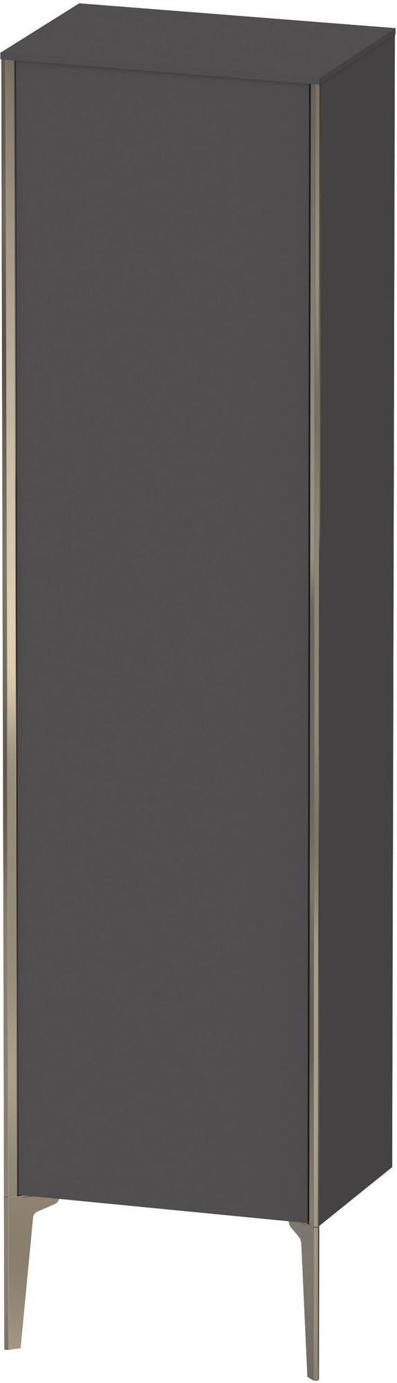 Duravit Hochschrank XViu 1770 mm – wandhängend, graphit matt, Tip-on, Soft-Close