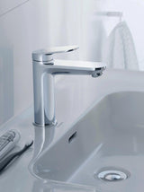 DURAVIT Wave Einhebel-Waschtischmischer M mit Zugstange, Chrom – Keramikmischsystem, 122 mm Ausladung