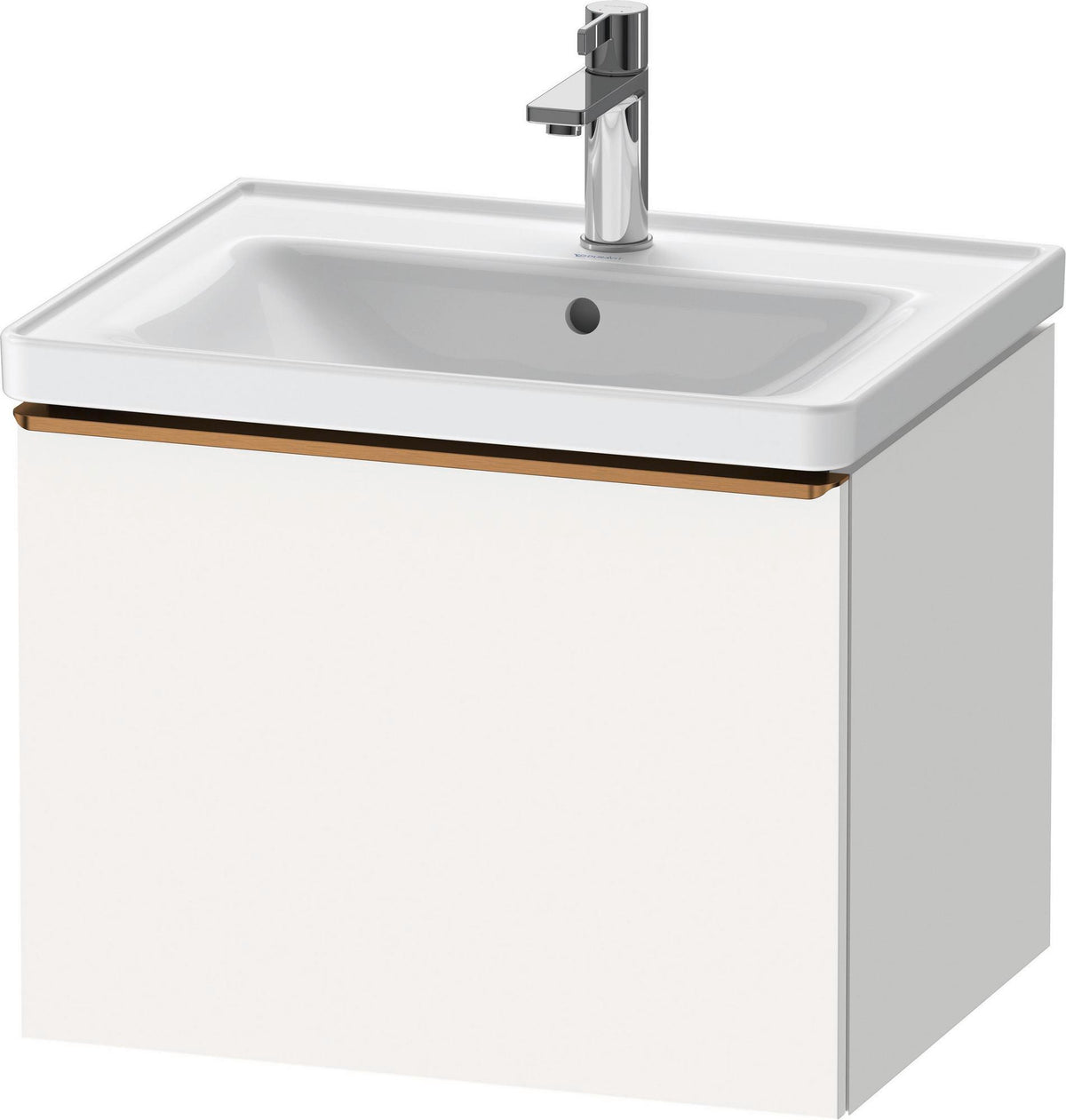 DURAVIT D-Neo Waschtischunterbau 584 mm betongrau matt mit 1 Auszug und Soft-Close