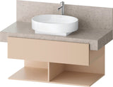 DURAVIT Balcoon Konsolenwaschtischunterbau 1000 mm mit 2 offenen Fächern und Push-Open