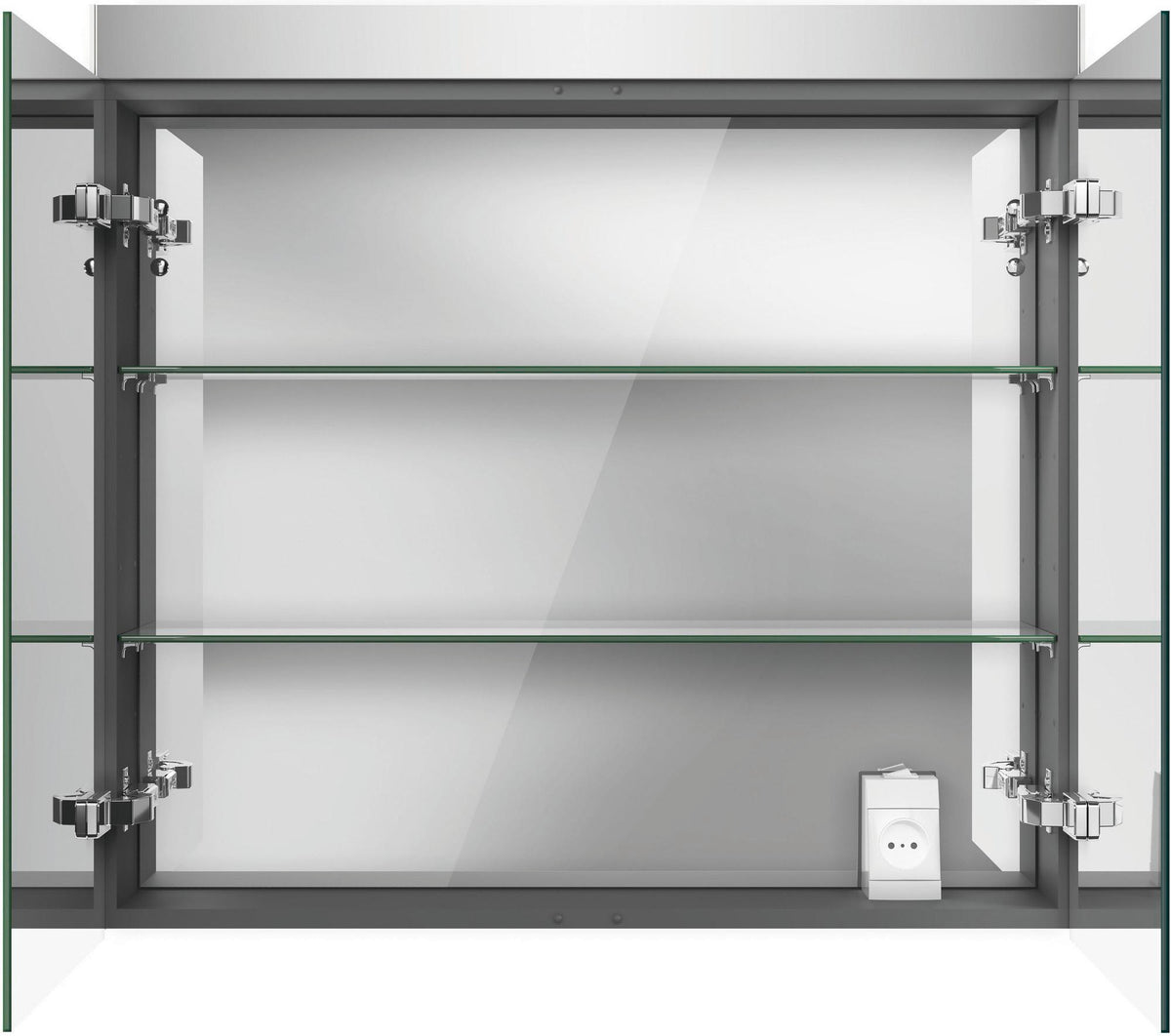 Duravit Spiegelschrank Best mit LED-Beleuchtung, 610 mm, Anschlag links, Soft-Close