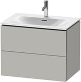 DURAVIT L-Cube Waschtischunterbau wandhängend 720 mm weiß matt mit 2 Schubkästen und Tip-On-Technik