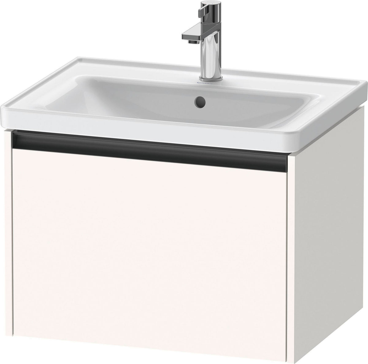 DURAVIT Ketho.2 Waschtischunterbau 634 mm betongrau matt, wandhängend, 1 Auszug mit Soft-Close