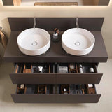 DURAVIT Balcoon Konsole 1400 mm mit Ausschnitt links – Elfenbein Matt