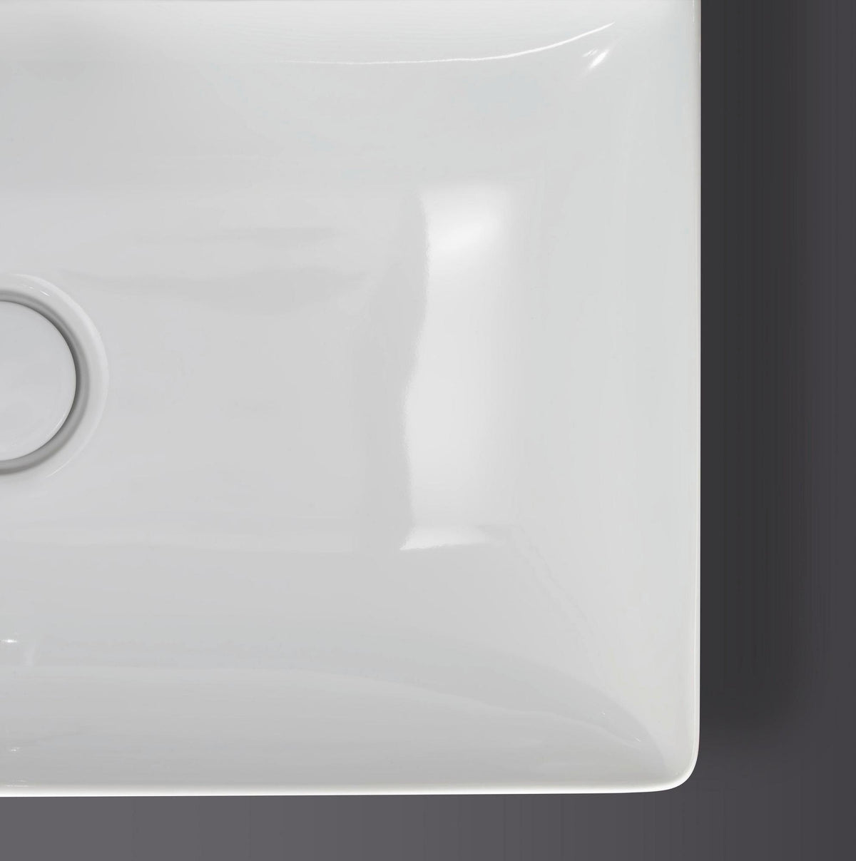 DURAVIT DuraSquare Möbel-Waschtisch 600 mm, DuraCeram, weiß, mit Hahnlochbank, ohne Überlauf