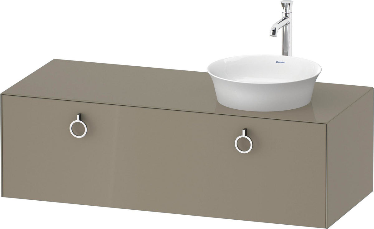 DURAVIT White Tulip Waschtischunterbau 1300 mm wandhängend, 1 Auszug, weiß seidenmatt