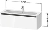 DURAVIT Ketho.2 Waschtischunterbau 1210 mm Eiche Terra Matt mit einem Auszug