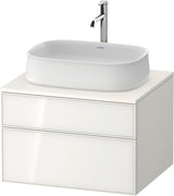 DURAVIT Zencha Konsolenwaschtischunterbau 650 mm Eiche Anthrazit mit Push-Open