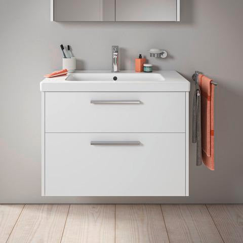 DURAVIT D-Code Spiegelschrank 800 mm mit LED-Beleuchtung, 2 Türen, Eiche Marmor