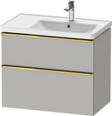 Duravit D-Neo Waschtischunterbau 784 mm Eiche Schwarz Bronze, wandhängend, 1 Auszug