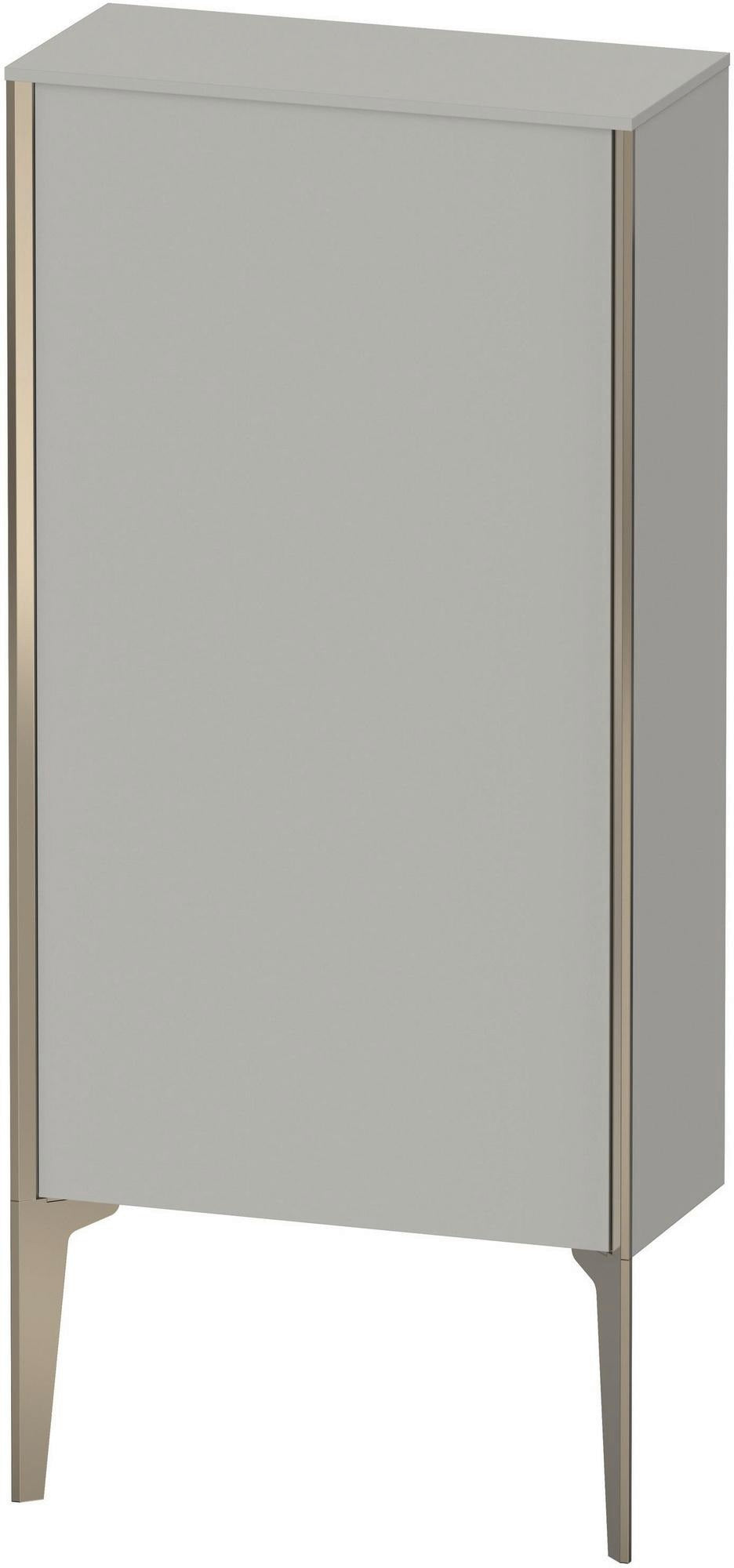 DURAVIT XViu Halbhochschrank 500 mm betongrau matt mit Tip-on Technik und Soft-Close