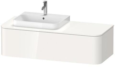 Duravit Waschtischunterbau Happy D.2 Plus 1300 mm taupe supermatt mit Tip-On-Technik