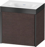 DURAVIT XViu Waschtischunterbau 450 mm, 1 Tür, Schwarz matt / Mediterrane Eiche – wandhängend