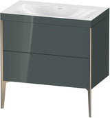 DURAVIT XViu c-bonded Waschtischset 800 mm bodenstehend mit 2 Auszügen und Tip-on Technik