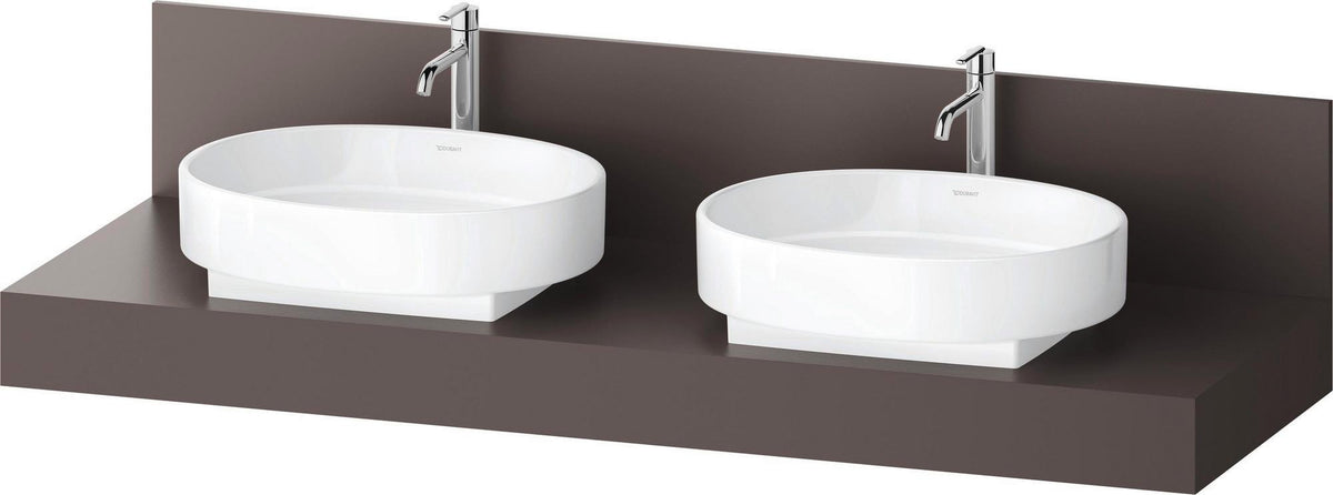 DURAVIT Balcoon Konsole 1600x370x550 mm mit 2 Ausschnitten, Elfenbein Matt