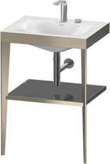 DURAVIT XViu c-bonded Waschtischset 600 mm champagner matt apricot pearl