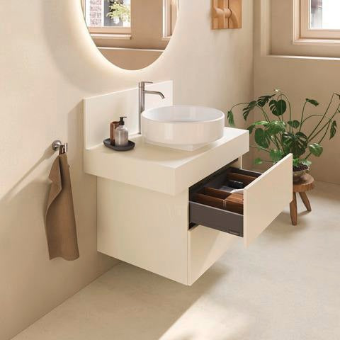 Duravit Balcoon Konsole 800x370x550 mm mit mittigem Ausschnitt, Elfenbein Matt