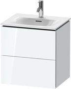 weiß hochglanz / Mitteldichte Faserplatte (MDF) / 2 Schubkästen