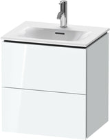 DURAVIT L-Cube Waschtischunterbau 520 mm weiß matt – 2 Schubkästen, wandhängend