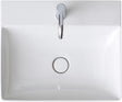 DURAVIT DuraSquare Waschtisch 500 mm weiß ohne Überlauf mit 1 Hahnloch für Möbelmontage