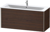 Duravit XViu Waschtischunterbau wandhängend 1210 mm, 2 Schubkästen, champagner matt/weiß matt