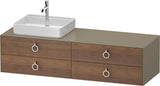 DURAVIT White Tulip Konsolenwaschtischunterbau 1600 mm, 4 Schubkästen, Weiß Seidenmatt, Philippe Starck