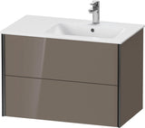 DURAVIT XViu Waschtischunterbau wandhängend 810 mm, 2 Schubkästen, weiß matt