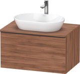 DURAVIT D-Neo Konsolenwaschtischunterbau 800 mm betongrau matt mit Bronze-Griff und Soft-Close-Auszug